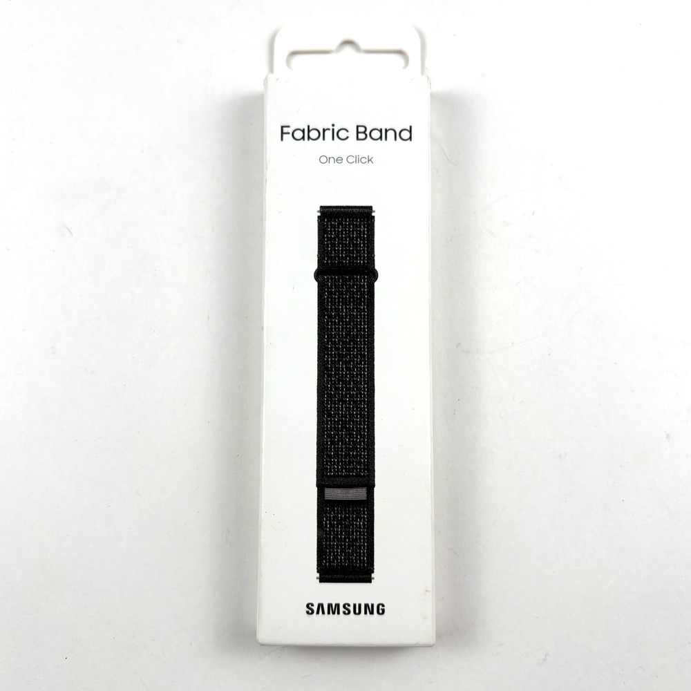 Samsung Fabric Band Unisex M/L Black New ET-SVR94 Galaxy Watch4 20mm One Click